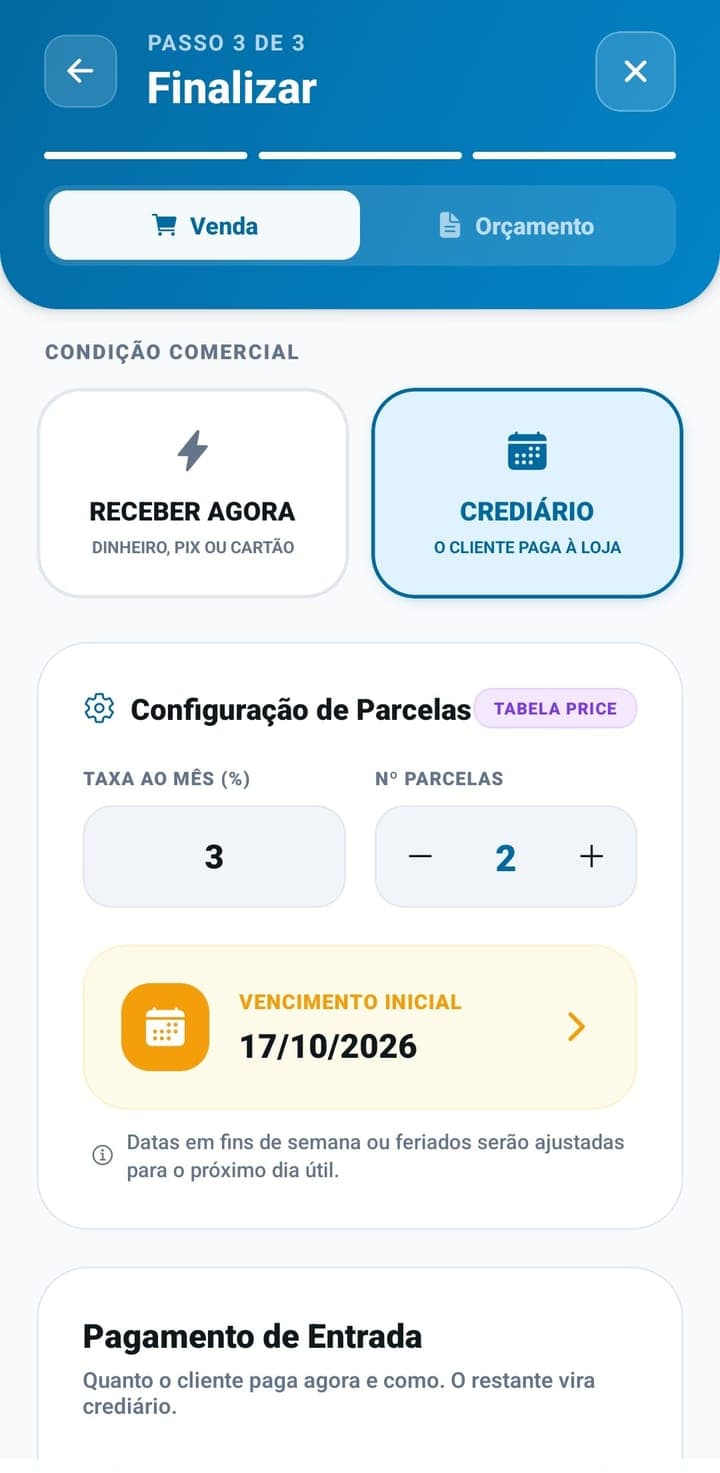 App Lojia — Parcelas do seu jeito